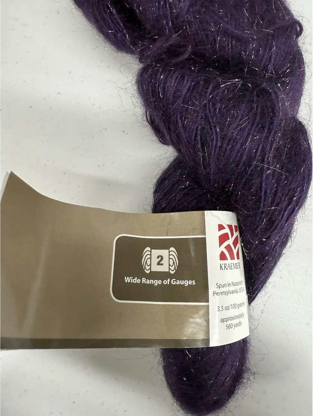 Kraemer Yarns Fountain Hill Brushed Mohair Shade Royal Lights 3 Skein Lot